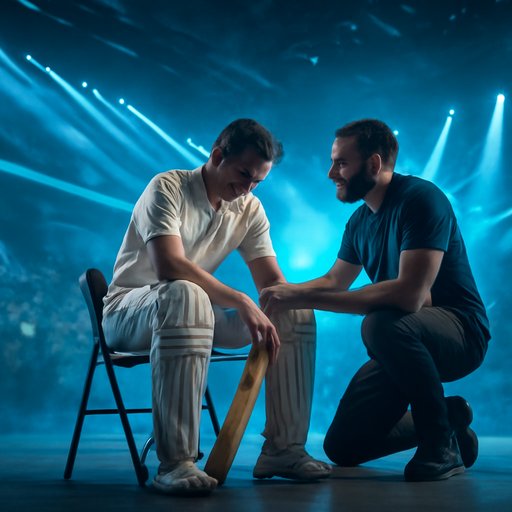7u77 ফিজিওর পাশে খেলোয়াড় বিশ্রাম